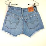 Levi's 501 Button Fly Cut Off Shorts Distressed Denim Photo 1