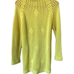 Vintage Authentic 60s 70s yellow cardigan Crochet Sweater Grandmacore Twee Size M Photo 6