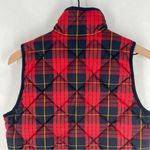 J.Crew Womens Excursion Down Puffer Vest Tartan Plaid Zip Front Mock Neck XS Photo 9