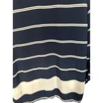 Faithfull the Brand Navy Blue Striped Lace Up Long Sleeve Shirt Women Sz M Photo 8