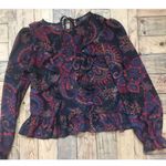 Primark # 20 NWT! Women's Sheer Paisley Floral Blouse by , Sz: 8 Photo 0