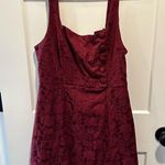 Urban Outfitters  Hallie‎ Embroidered Floral Square Neck Button Mini Dress Size 8 Photo 0