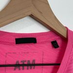 ATM Slub Jersey Cotton Tank Dress Mini Lotus Pink Barbie Beach size Medium Photo 6