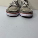 Sanuk  Gray Lace Up Tie Women’s Shoes Sz 9 Fray Sides Photo 3