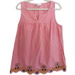 Madewell Embroidered Gingham Tank Top Photo 1