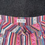 Others Follow Y2K Boho Aztec Tribal Stripe Low Rise Micro Mini Shorts Size 25 Festival Core Photo 3