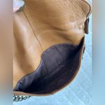 BCBGMAXAZRIA Studded Tan Leather Shoulder Bag Photo 7