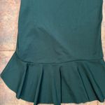 Amazon  hunter green one shoulder formal bodycon dress with ruffles Photo 5