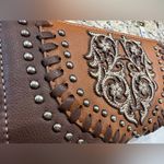 Montana West American Bling by Brown Leather & Studs zip wallet NWOT Photo 8