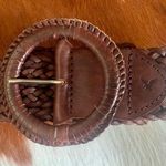 American Eagle NEW  Leather Brown Braided Belt Photo 0
