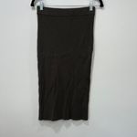 Akris Punto  Skirt 4‎ NWT $695 Teak Stretch Viscose Midi Pencil Modest Designer Photo 2