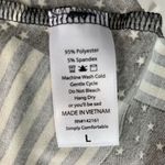 LuLaRoe Carly Dress Americana Monochrome Stars and Stripes Flag Womens Large Photo 3