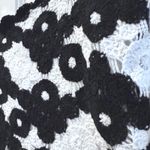 Avec Les Filles Anthropologie Crochet Floral Crop Top Black White Sleeveless M/L Photo 1