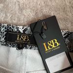 L&B  print‎ leather skirt Photo 6