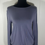 Garnet Hill Lyocell TENCEL Soft Purple Blouson Tee Photo 0