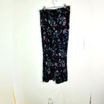 BBJ Los Angeles Floral Wide Leg Pants Women’s Size Large Boho Chic Maxi Comfort Photo 5