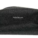 Montblanc  Parfums Wool Blend Toiletry Pouch Expandable Shave Travel Bag Grey Photo 0