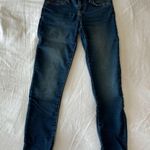 Aeropostale Medium Wash Low Rise Raw Hem Ankle Jeggings Photo 1