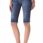 Current/Elliott The Bike Short Denim Jorts 8058-0147 Blue Moon Size 25/0 Photo 0