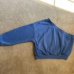 The Vintage Shop  Sky Blue one shoulder sweatshirt Photo 2