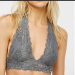Free People Galloon lace halter bralette grey Photo 0