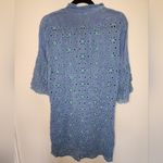 Johnny Was  blue floral eyelet button up dress or cardigan? Photo 2