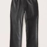 Abercrombie & Fitch NEW Abercrombie Curve Love Vegan Leather 90s Straight Pant Photo 0