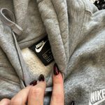Nike Women's Grey and White Hoodie Photo 3