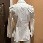 ASOS  white button up collared long sleeve shirt Photo 4