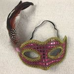 Pink Sequin masquerade masque Photo 1