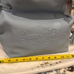 Coach Bag Shoulder Leather Blue Photo 5