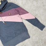 Naketano  Women’s Hoodie Pullover Brave New World in Gray Pink Maroon Rope M Photo 8