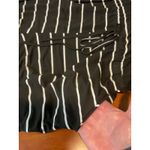 Ecowish  Womens Black White Stripe Sleeveless Keyhole Romper Drawstring Waist XXL Photo 7