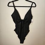 ANDIE Swimsuit The Santorini One Piece Black Cut Out Neutral Vacation Beach Pool Photo 11
