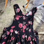 Moda International Floral Cottage Grunge Pinafore Dress Photo 2