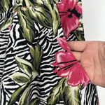 Torrid Zebra Print Floral Strapless Dress Hibiscus Flower Black Pink Pockets 14 Photo 3