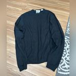 Weatherproof  Classic Black Crewneck Sweater Cotton Cashmere Blend Size Medium Photo 0