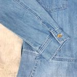 Outerknown  Wyatt Long Sleeve Button Front Denim Jumpsuit Blue Size‎ Medium New Photo 6