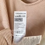 Topshop  Light Pink Ribbed Knit Low Scoop Back Mini Dress - Size 8 Photo 3