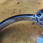 Teal Color Changing Fluorite Amethyst Art Deco Ring Size 6 Purple Photo 6