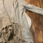 Paper Crane ‎ Cardigan Sweater Medium Knit Fringe Photo 3