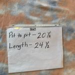 W5  top NWT Large Peach Blue Bishop Sleeve Blanket Soft casual tie dye boat neck Photo 3