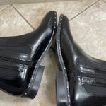 Ellos Studded Black patent Leather Ankle Boots Photo 6