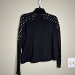 H&M Pearl shoulder mock neck shirt Photo 4