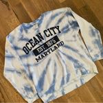 Ocean City Maryland Blue Tie Dye Dreamsicle Long Sleeve Sweatshirt Size Large Photo 3