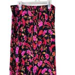 Vintage‎ Uniform John Paul Richard Flower Print Maxi Skirt Size Large Pink Photo 1