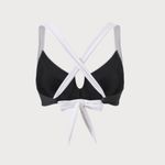 Berlook Black Contrast Trim Plus Size Bikini Top and Bottom Photo 7