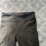 Lululemon Time To Sweat Crop *23" Dark Olive Size 8 Photo 4
