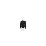 Vintage Isabelle Allard Black Long Sleeve Low Turtleneck Bodysuit Women size 14 Black Photo 4