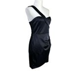 Lulus Women's Dress Sz M New Little Black Mini One Shoulder Night‎ Out Cocktail Size M Photo 9